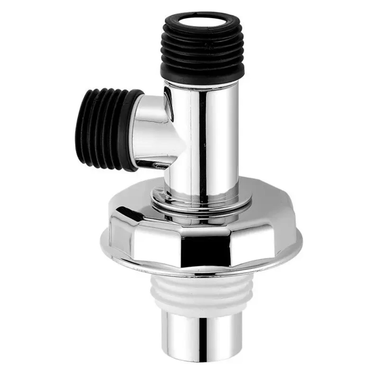 Washing machine floor drain, universal sewer two-in-one anti-overflow and anti-odor drainage pipe, electroplated three-way floor drain anti-odor joint Item Picture