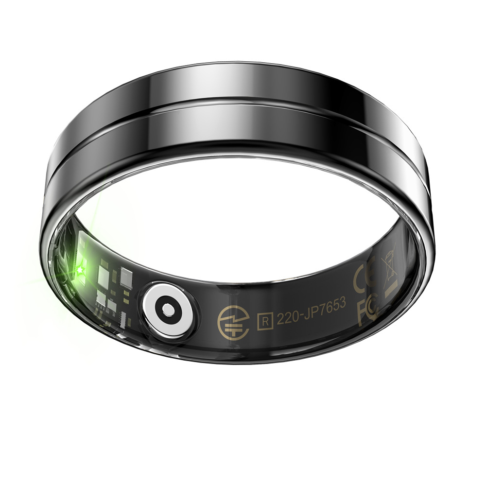 The new cross-border R11 smart ring comes with a charging case, heart rate, blood pressure, blood oxygen, sleep, exercise step counting, waterproof and photo-taking features Item Picture