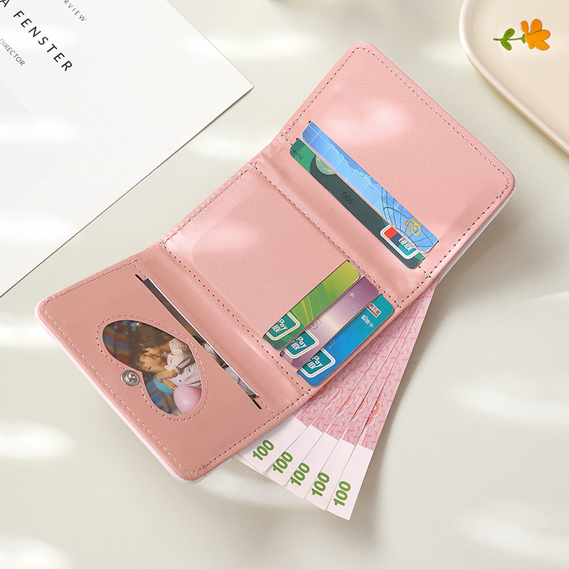 30% off Ellen style wallet for ladies and girls, high appearance level, cute small coin wallet, card case, short wallet in wholesale details Picture