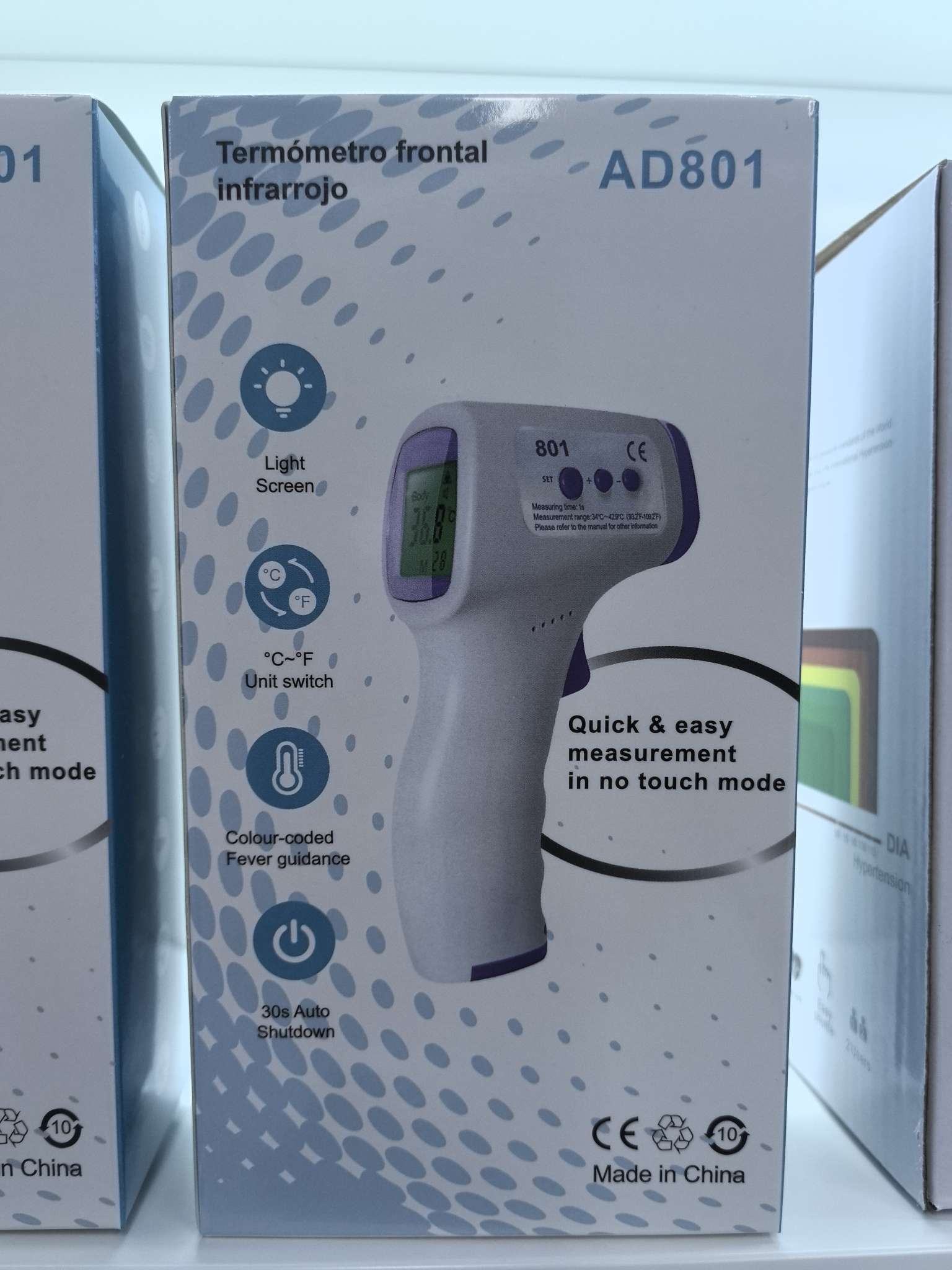 High-precision non-contact thermometer, temperature and humidity meter, multi-functional portable measuring instrument