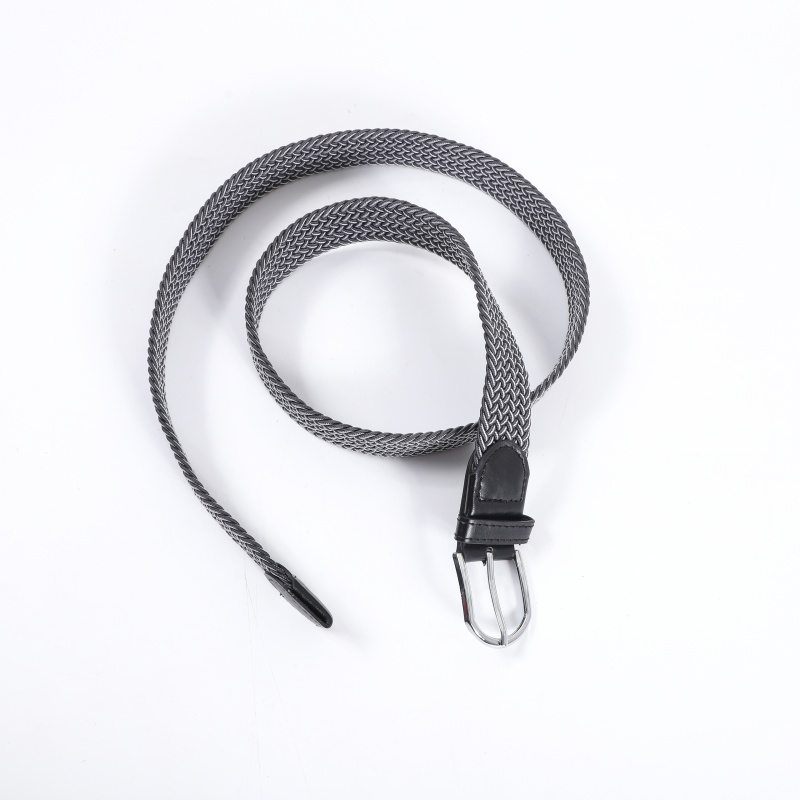 皮带女免打孔简约百搭加长帆布腰带女细潮休闲弹力编织配牛仔裤带详情6