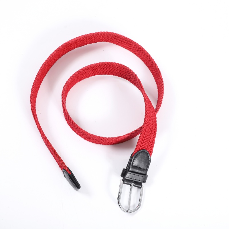 皮带女免打孔简约百搭加长帆布腰带女细潮休闲弹力编织配牛仔裤带详情7