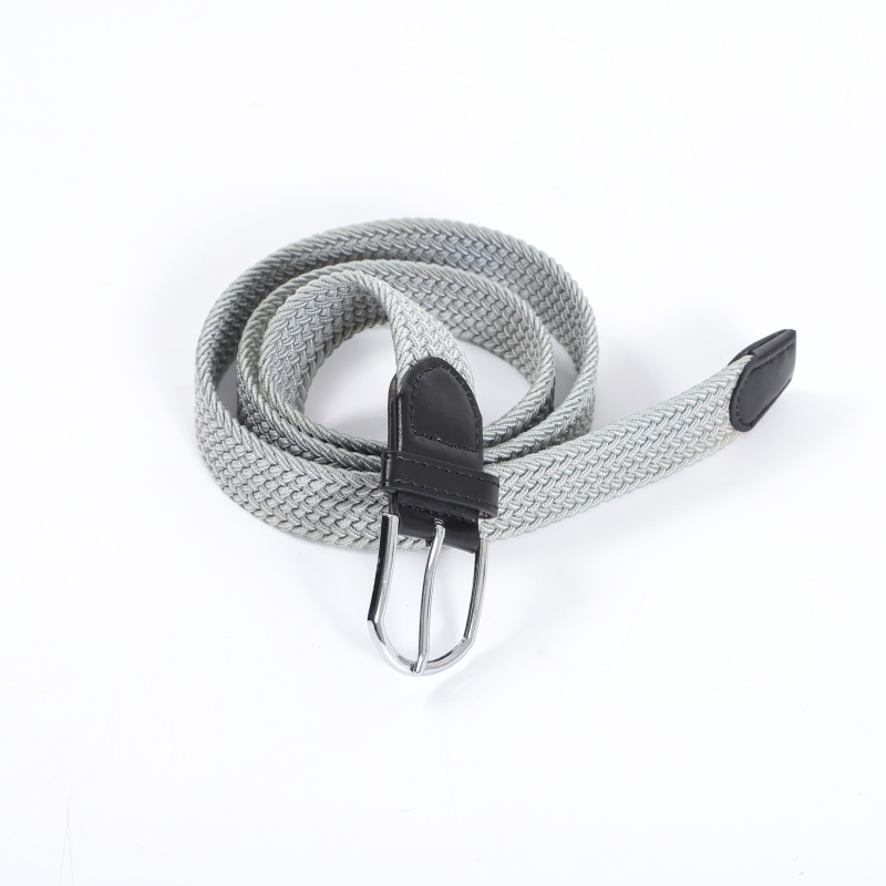 皮带女免打孔简约百搭加长帆布腰带女细潮休闲弹力编织配牛仔裤带白底实物图