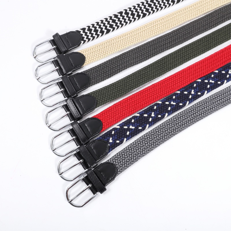 皮带女免打孔简约百搭加长帆布腰带女细潮休闲弹力编织配牛仔裤带