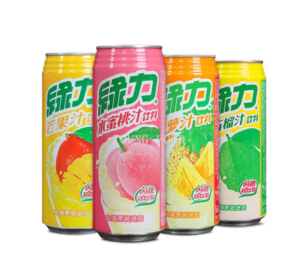 Free shipping for wholesale! RARO Snack Tropical Juice, Taiwan Green Power Peach Juice Drink, 490ml pic 3