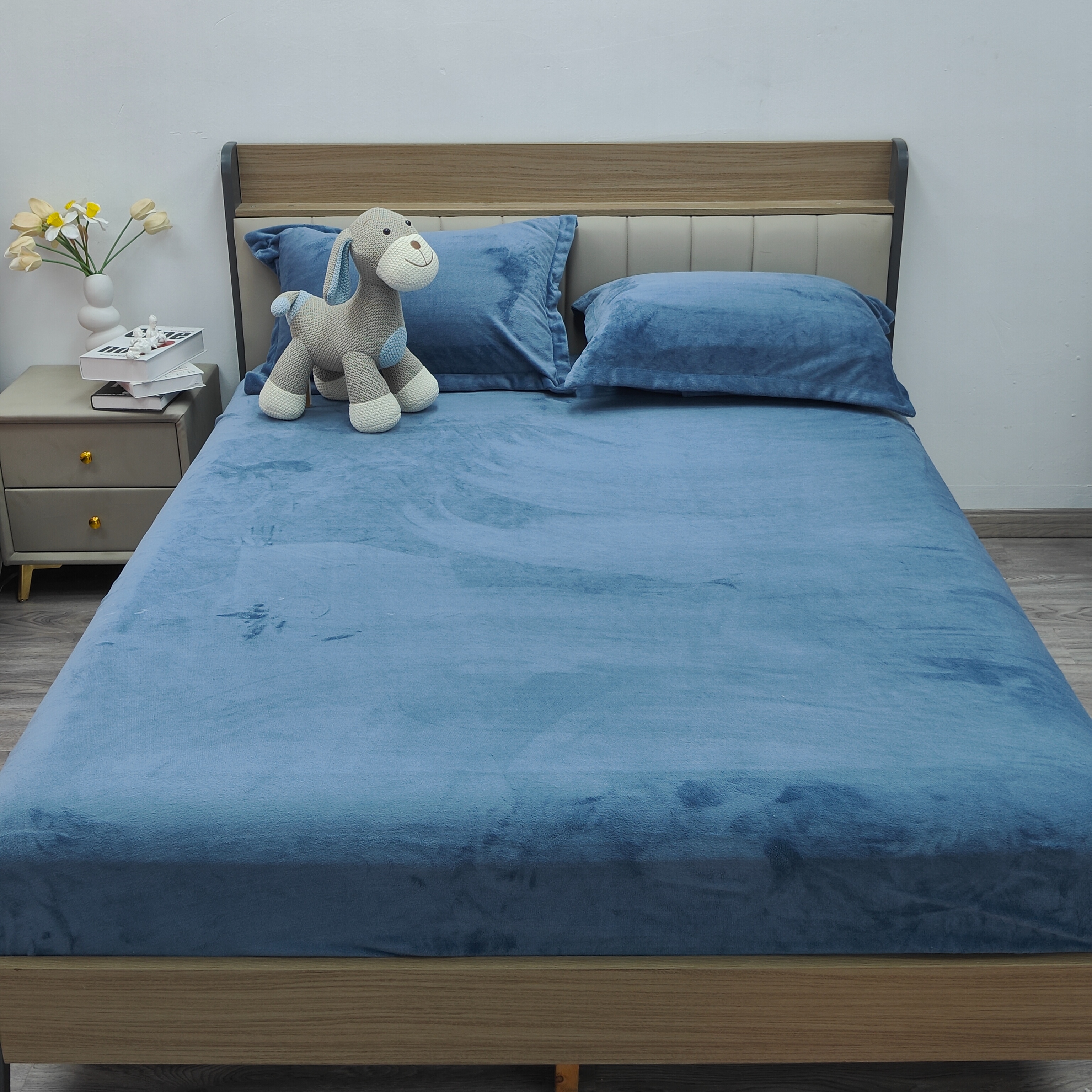 睡床防尘罩/家纺/床笠/库存/小房子编织篮产品图