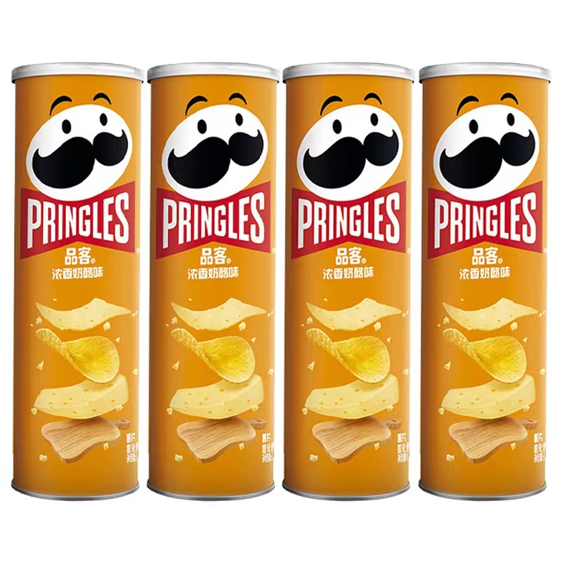 批发包邮！VINCENZO CAPUTO手办休闲零食膨化 品客薯片110g纸罐详情7