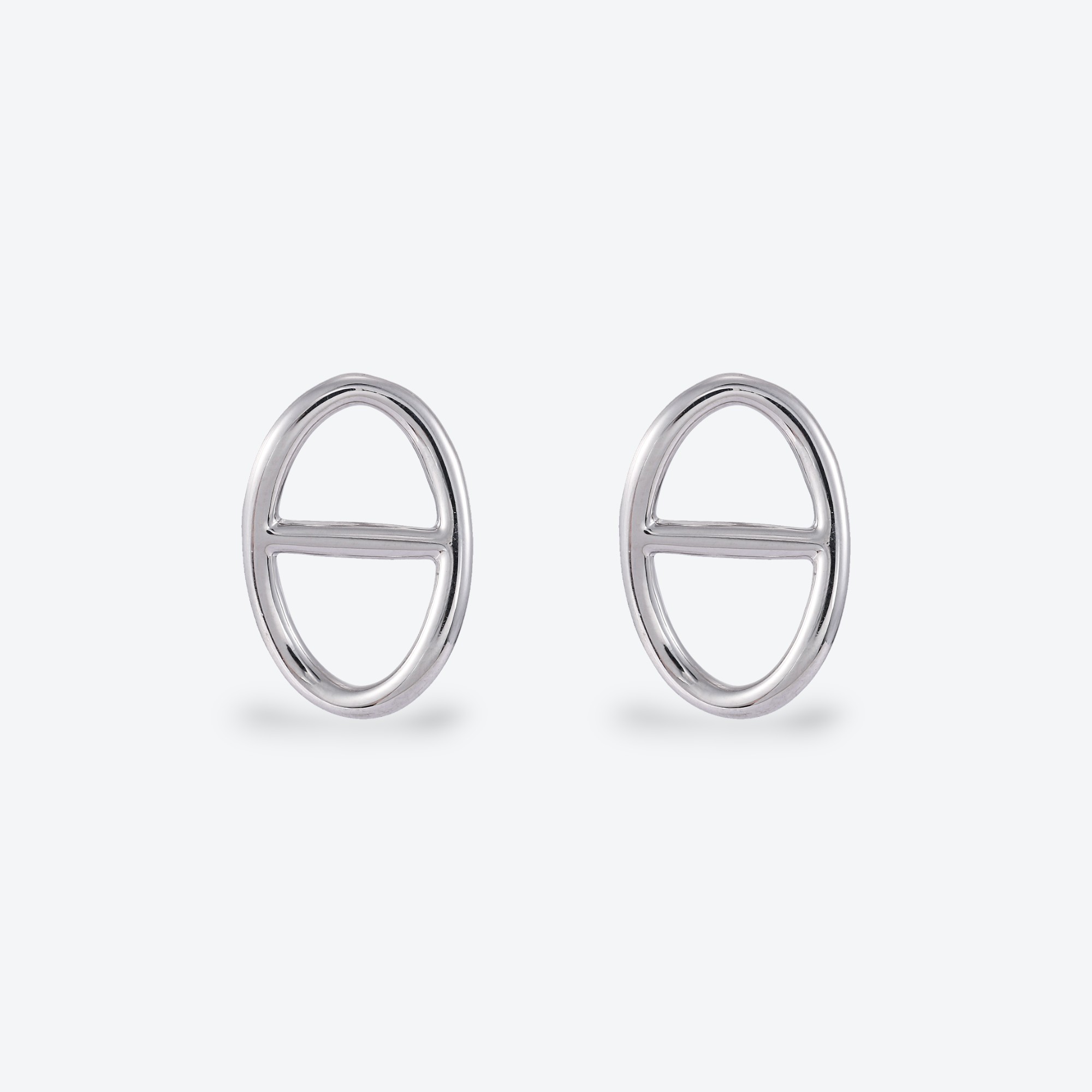Xuhui brand exquisite and light luxury copper plated with real gold and zircon inlaid 925 silver needle pig nose stud earrings, fashionable and elegant Specification drawing