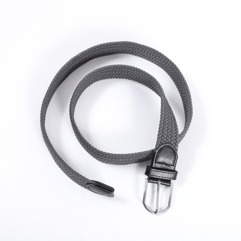 皮带女免打孔简约百搭加长帆布腰带女细潮休闲弹力编织配牛仔裤带详情3