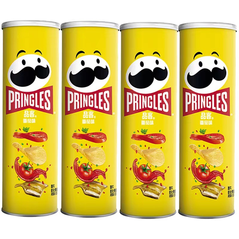 批发包邮！VINCENZO CAPUTO手办休闲零食膨化 品客薯片110g纸罐详情5