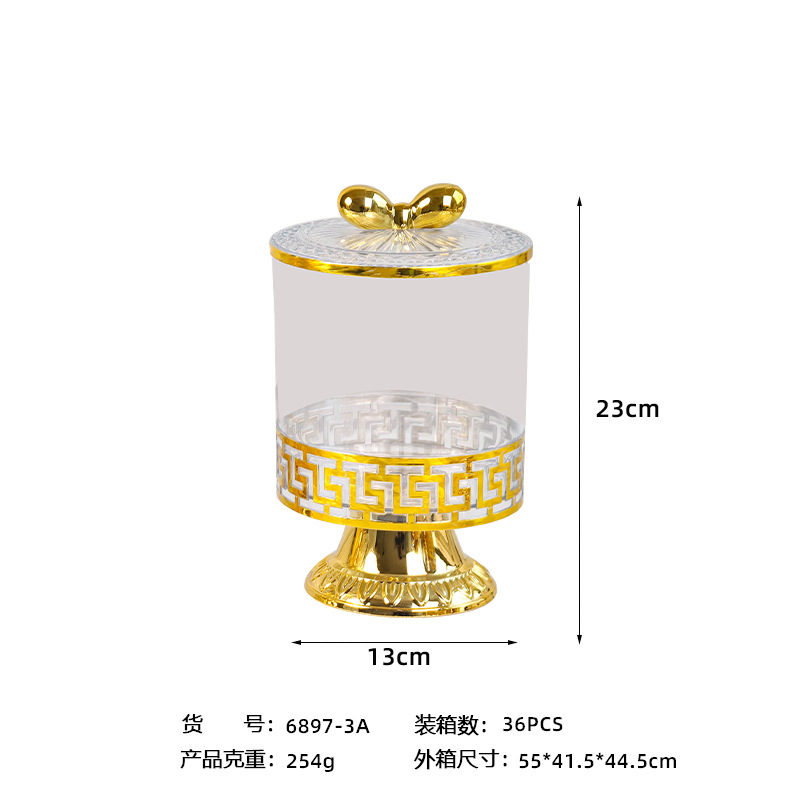 X10-6897-3A plastic European-style can for storing grains and cereals in the kitchen, food-grade transparent can box for snacks, dry goods and tea Application Scenario