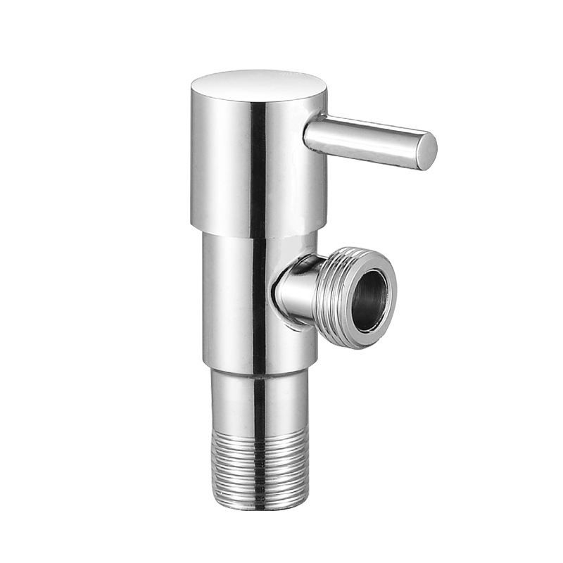 Wholesale foreign trade cross-border Angle valve stainless steel 1/2, cold and hot universal water heater toilet copper core switch Angle valve Item Picture