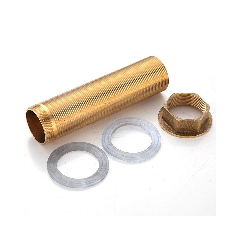 Copper anti-loosening nut, cold and hot water faucet holder, single-hole vegetable basin faucet with high thread installation, water heating accessories Item Picture
