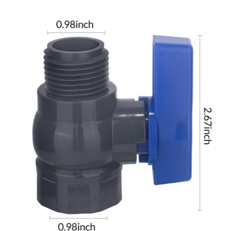 Cross-border US standard 3/4GHT internal and external threaded hose fittings, switch water valve, garden hose, threaded stop valve details Picture
