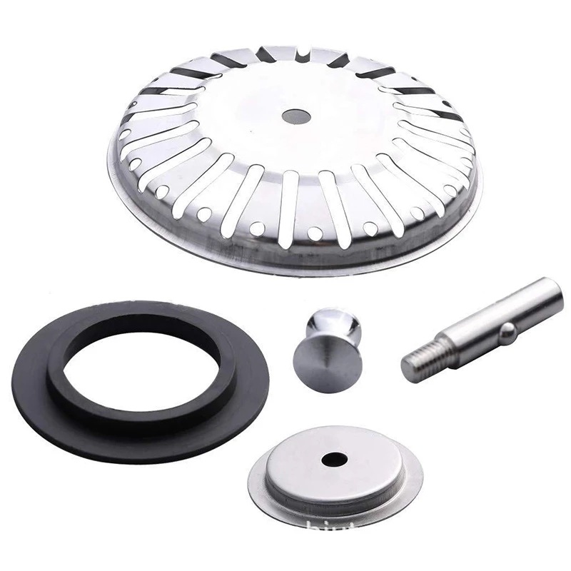 Cross-border 304 stainless steel kitchen sink filter, dishwasher sink drain plug, 78-84mm sink basket accessory details Picture