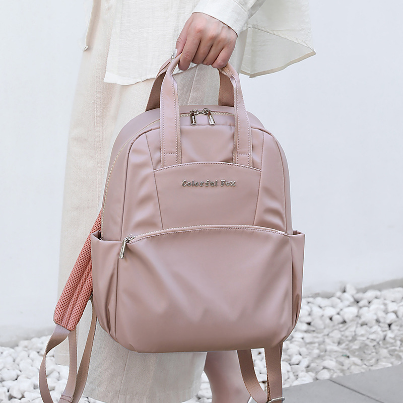 Colorful Fox's new large-capacity backpack for women's outdoor casual travel and water-resistant schoolbag details Picture