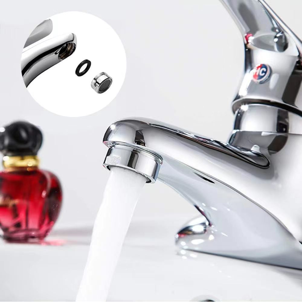 Cross-border 24-tooth kitchen basin faucet bubble maker splash guard, filter screen, water outlet, repair parts, wrench details Picture