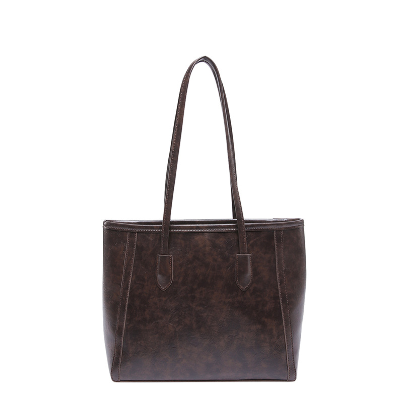 Retro texture tote bag for women, new winter 2024 casual large-capacity single-shoulder bag, high-end and versatile underarm bag Item Picture