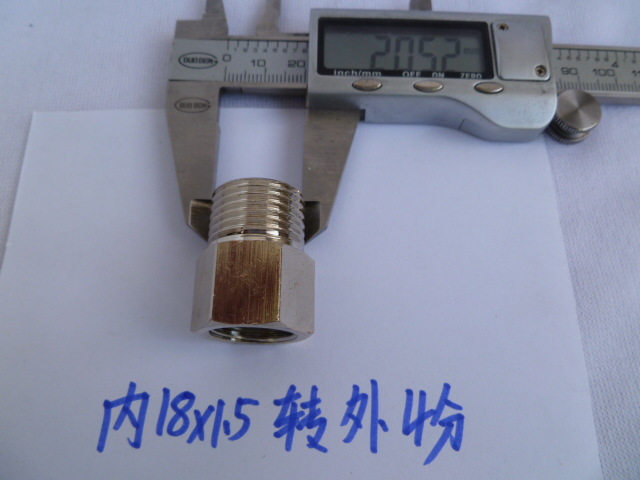Shanghai, Fuzhou and Deyang use 3-inch gas valve adapter, 3-inch gas pipe adapter, 4-inch to 3-inch M18x1.5 Application Scenario