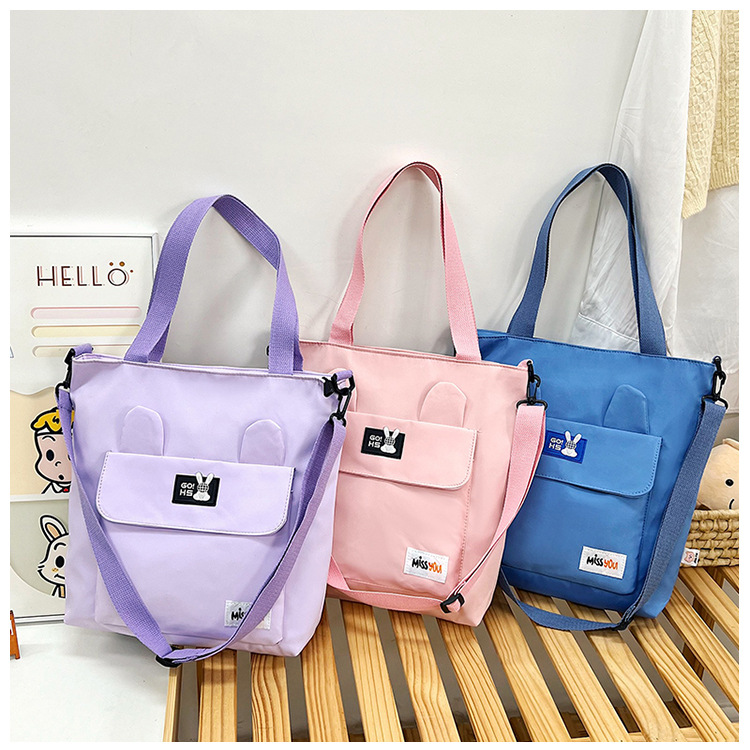 Large-capacity single-shoulder crossbody bag, 2024 new style simple and versatile commuter tote bag, student tutorial bag, handbag for women details Picture