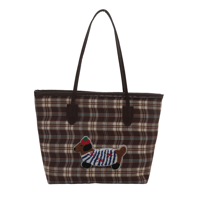 2024 New trendy and niche design single-shoulder bag, casual commuting large-capacity bag, women's hand-held tote bag Item Picture