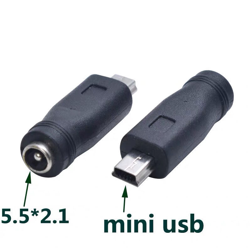 DC5.5*2.1mm female plug to Type-c Android smartphone power charging mini T-type adapter Specification drawing