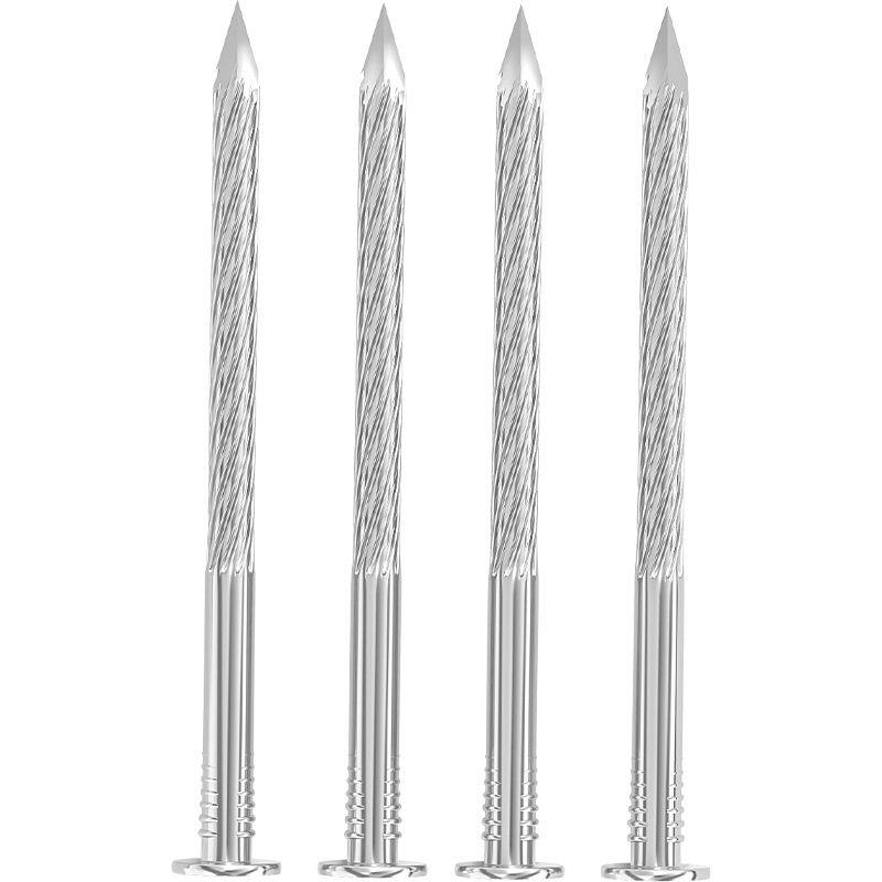 Threaded nails 304/201 stainless steel floor nails, floor keel nails, twist nails, anti-loosening and anti-corrosion wooden foreign nails, round nails Item Picture