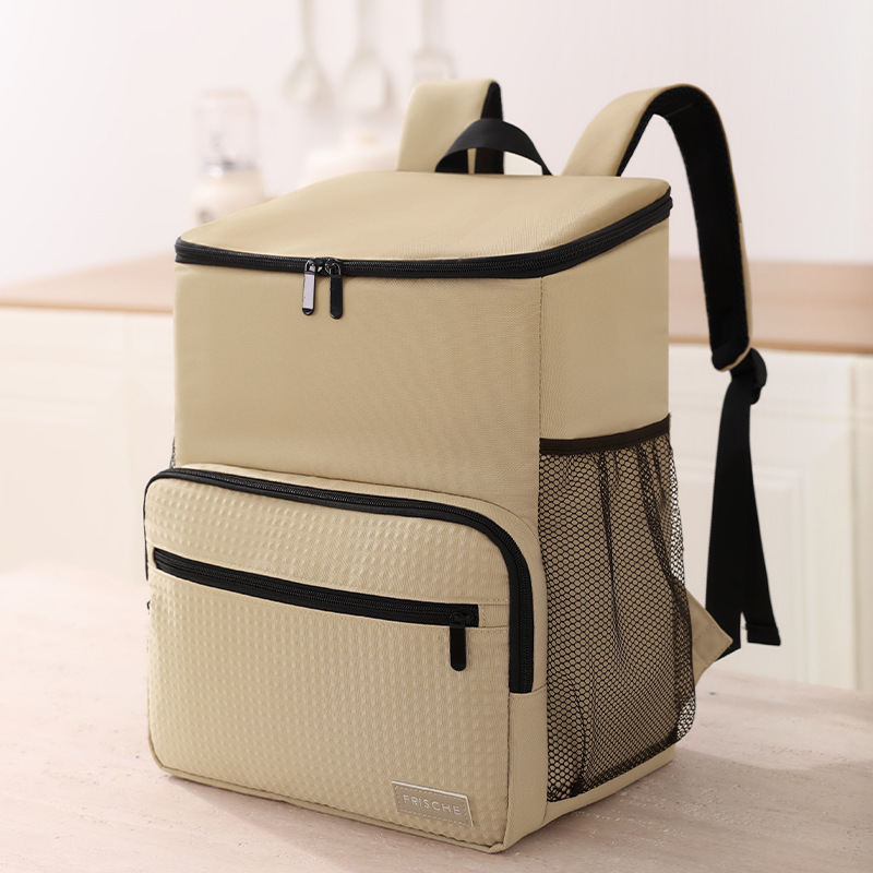 Runhui Imperial Cuisine double-shoulder insulated box, rider meal delivery, lunch box bag, fresh-keeping ice pack, outdoor large-capacity bento bag details Picture