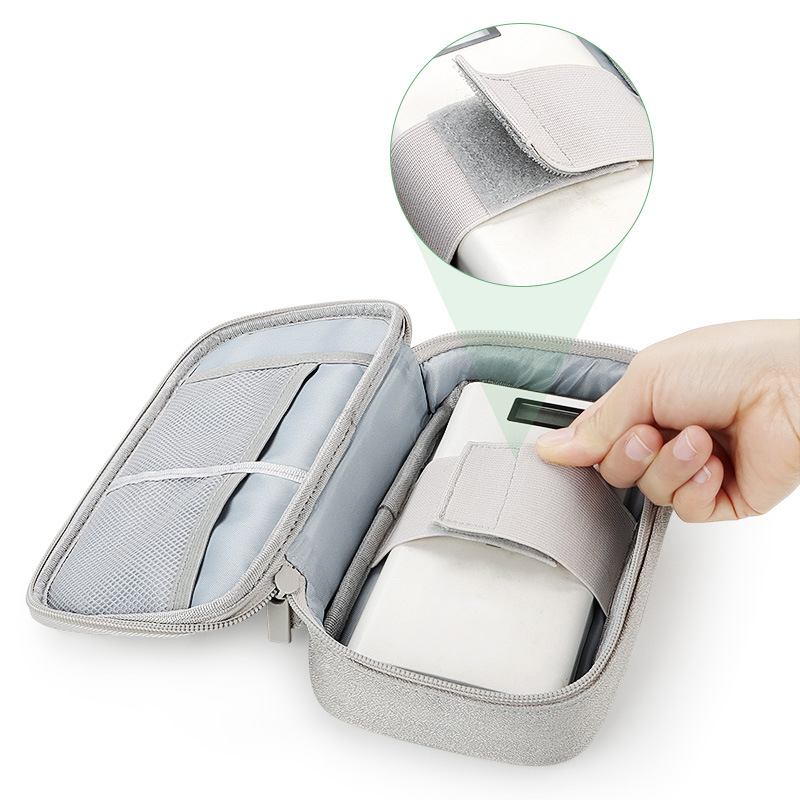 Multi-functional mobile phone digital accessory storage bag, mobile phone bag, USB flash drive, power bank, mobile hard drive, data cable storage bag details Picture