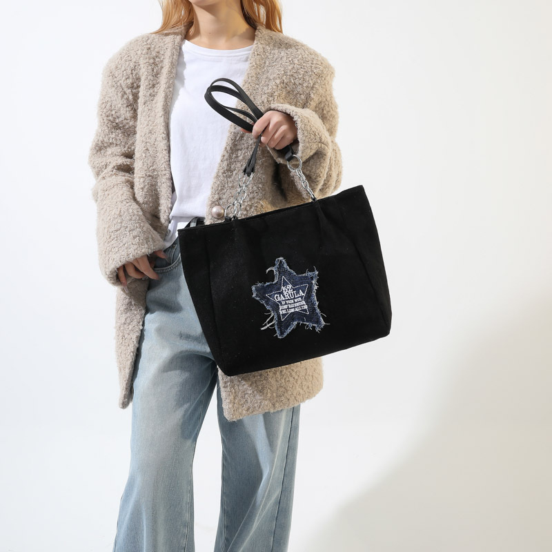 The new 2024 commuter large-capacity bag for women is fashionable, stylish, simple and elegant. It is a single-shoulder bag and a tote bag for college students Specification drawing