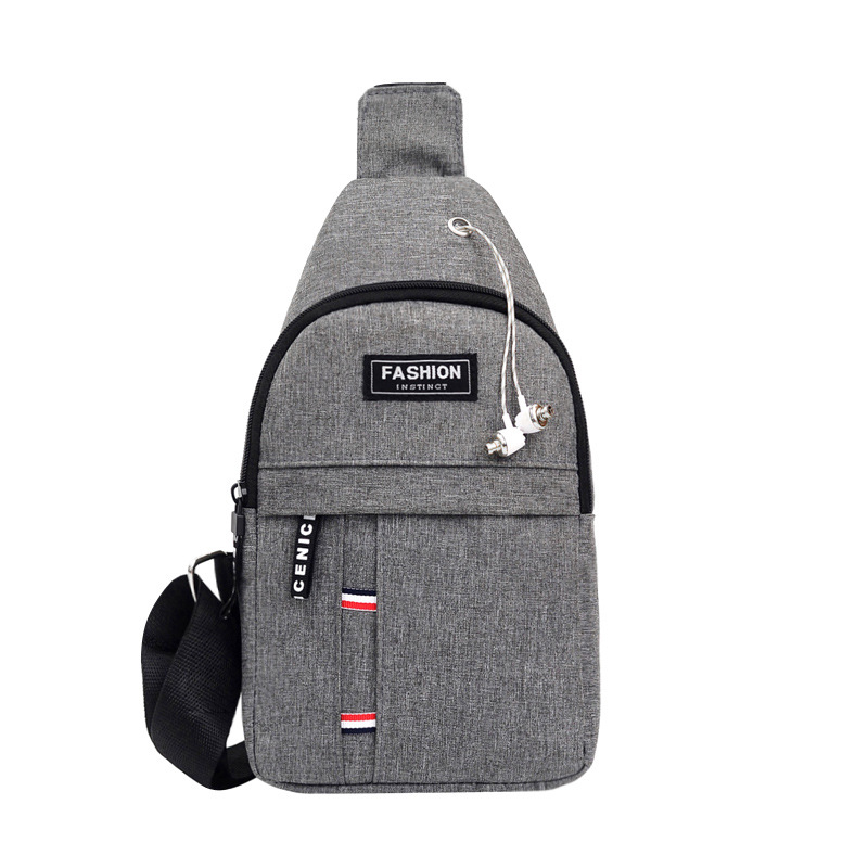 Manufacturer's direct delivery of 2019 new men's chest bags, Oxford fabric crossbody bags, men's single-shoulder bags, and casual small chest backpacks Item Picture