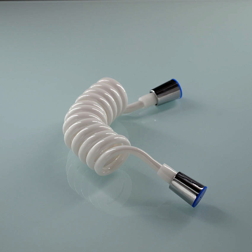 PU spring hose shower head, feminine washbasin, hand-held shower head set, plastic toilet, small spray gun, copper triangle valve full figure