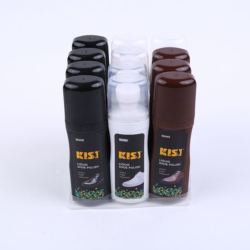 KISI 8811 液体鞋油黑色无色皮鞋保养油皮革护理剂鞋刷鞋蜡套装
