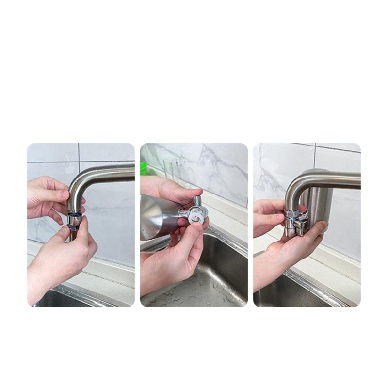 304 stainless steel faucet water purifier, household water filter, kitchen tap water filter, descaling and chlorine removal Item Picture