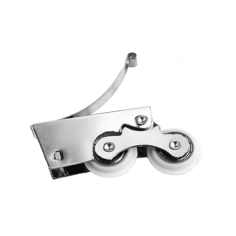 Wardrobe sliding door wheels, kitchen and bathroom cabinet sliding door wheels, single and double concave-convex nylon wheels, silent sliding door wheels Item Picture