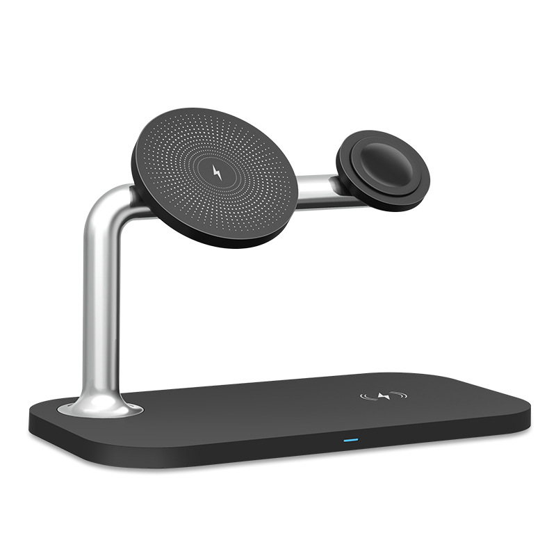 The Magsafe magnetic three-in-one wireless charger is suitable for 15W fast wireless charging of the iPhone 14 watch and headphones Item Picture
