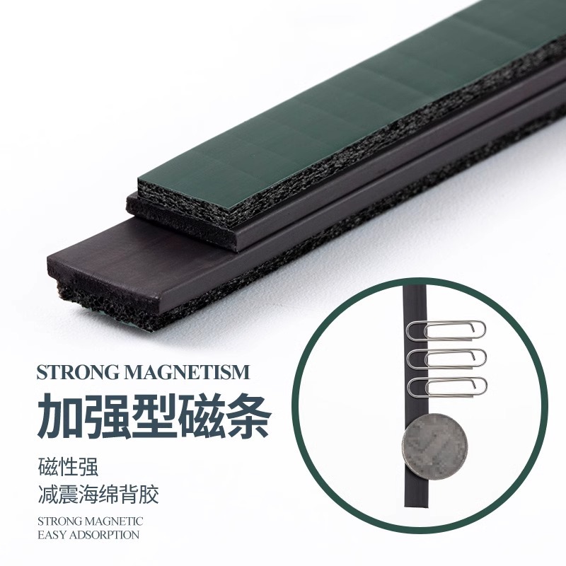 Sliding door closing device sealing strip, non-drilling magnetic strip, patch, wardrobe sliding door gap dust-proof self-adhesive magnetic strip Application Scenario