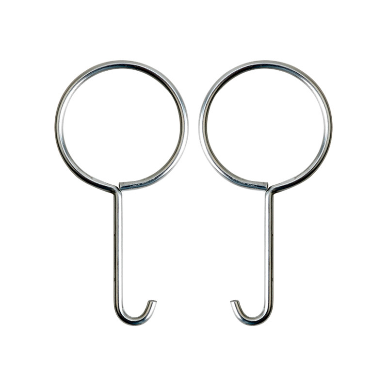 Original manufacturer's creative 60mm galvanized steel circle hook multi-functional curtain small hook S hook is in stock and available for supply details Picture
