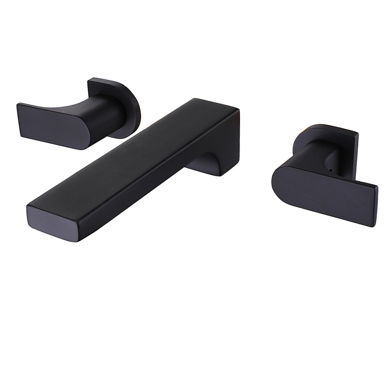 Yiyu Cross-border Foreign Trade Concealed washbasin Faucet, brass gun gray, bathroom embedded wall faucet manufacturer Application Scenario
