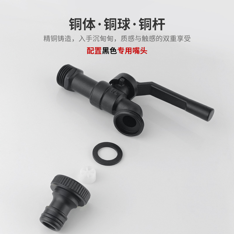 Cross-border exclusive outdoor faucet, all-copper light luxury American-style garden and courtyard mop sink faucet, pure copper single cold water nozzle Application Scenario