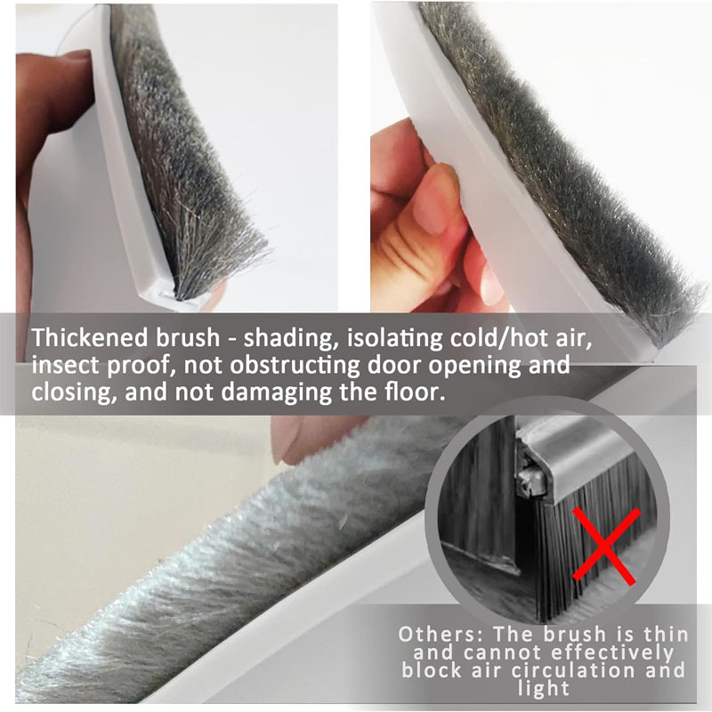 Prant door gap and bottom sealing strips, household silicone, special windproof, insect-proof and soundproof strips for bedroom door bottom gaps Application Scenario