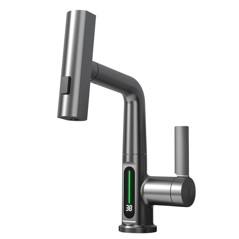 【 E-commerce dropshipping 】 Bathroom washbasin, washbasin, rotating multi-functional washbasin, digital display faucet Item Picture
