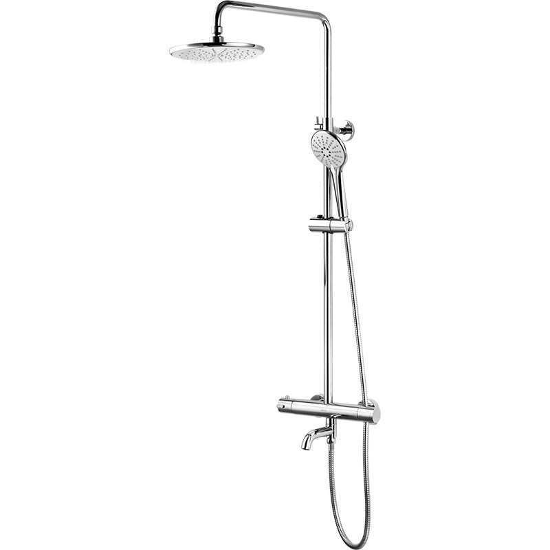 All-copper electroplated constant-temperature showerhead set, instant heating intelligent constant-temperature shower head, household bathroom pressurized showerhead Item Picture