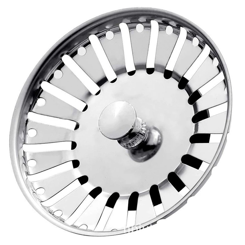 Cross-border 304 stainless steel kitchen sink filter, dishwasher sink drain plug, 78-84mm sink basket accessory Specification drawing