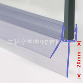 Cross-border Amazon bestseller Jin Shenghua bathroom glass door double soft edge water barrier strip under the door waterproof sealing rubber strip Application Scenario