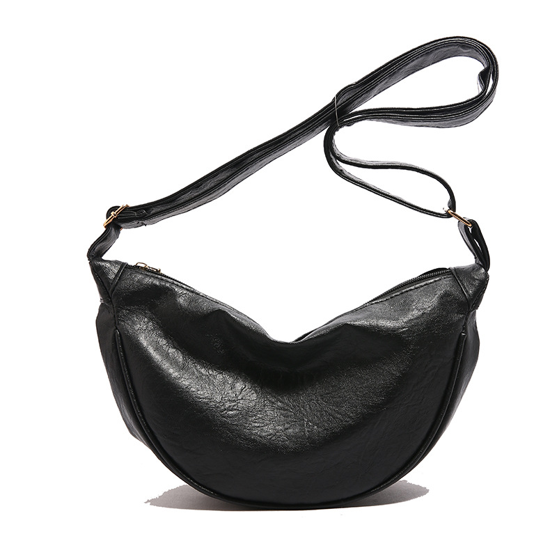 The 2024 new winter version of the women's crossbody bag features a large capacity, niche design, and a high-end retro single-shoulder dumpling bag Item Picture