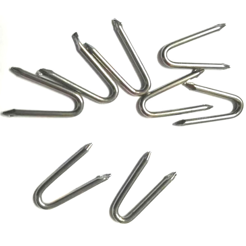 Horse-riding nails, U-shaped nails, iron nails, steel wire mesh, iron mesh special nails, cross-border fence nails, wooden nails to fix things Item Picture