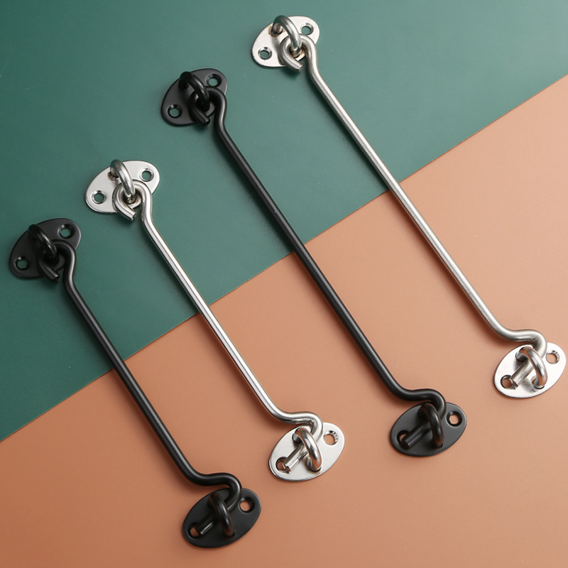 Stainless steel wind hooks, wooden window hooks, window and door limit fixation, windproof braces, lift hooks, lock hooks, sliding window positioning window hooks Application Scenario