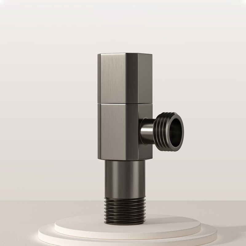Zhuoding all-copper Angle valve water heater toilet Angle valve wholesale gun gray octagonal kitchen cold and hot universal Angle valve full figure