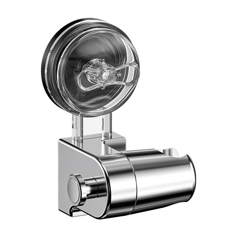 Suction cup showerhead bracket fixing wonder, home bathroom children's showerhead no drilling bracket, movable and adjustable Item Picture